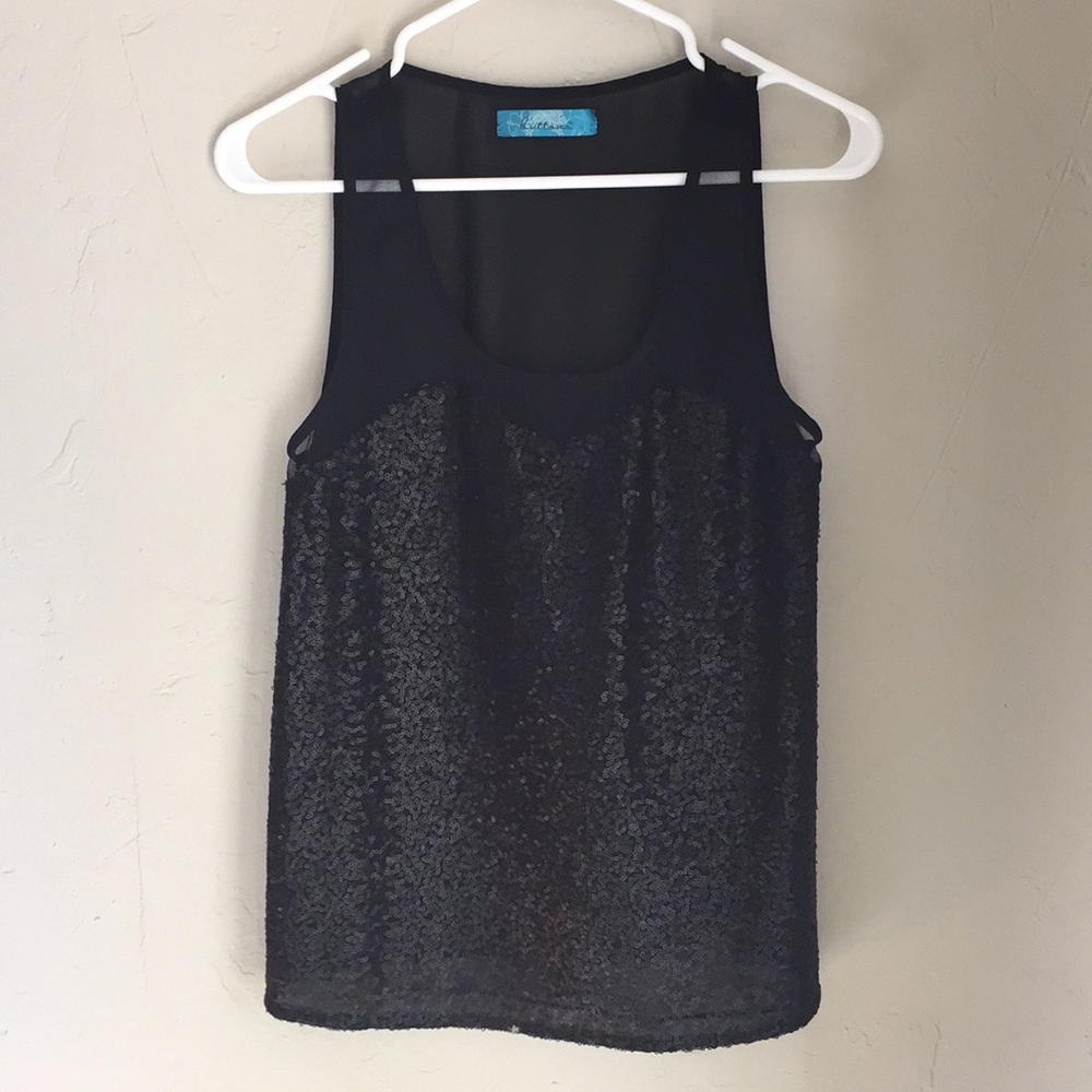 Sequined tank